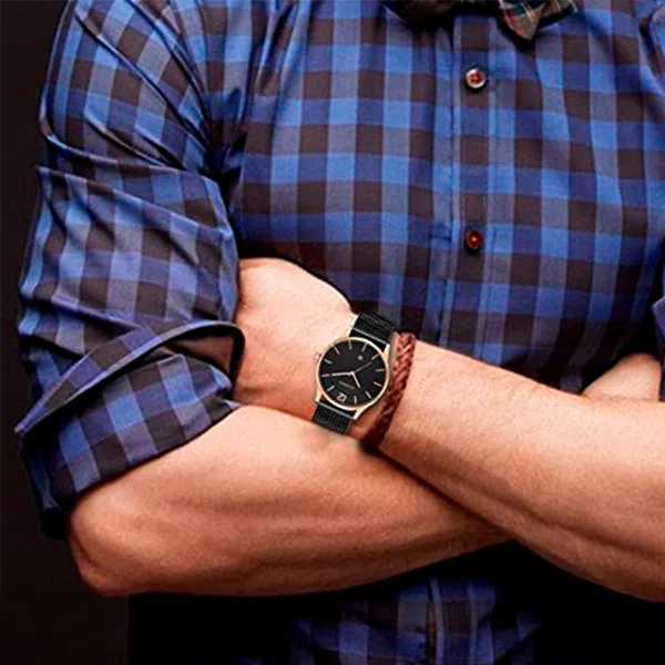 Reloj curren 8231 análogo – cobre - Imagen 4