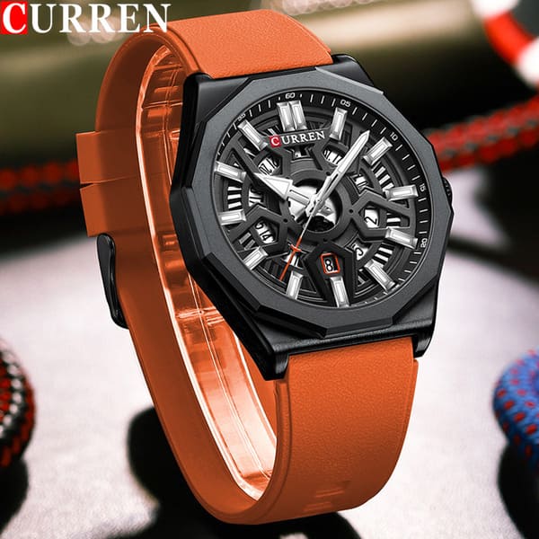 Reloj curren 8437 análogo – naranja - Imagen 4