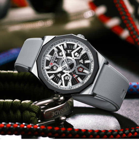 Reloj curren 8437 análogo – plateado - Imagen 3