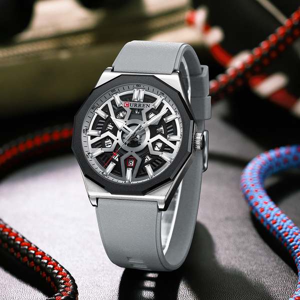 Reloj curren 8437 análogo – plateado - Imagen 4