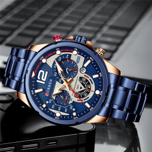 Reloj curren 8395 análogo - azul - Imagen 3
