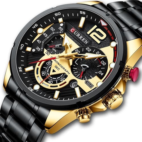 Reloj curren 8395 análogo - negro dorado - Imagen 2