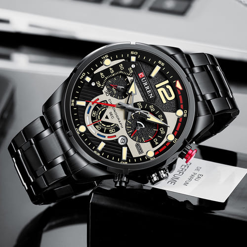 Reloj curren 8395 análogo - negro 🔥🏷️ - Imagen 3