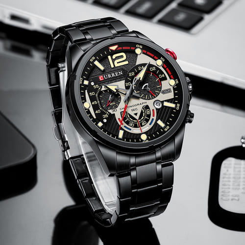 Reloj curren 8395 análogo - negro 🔥🏷️ - Imagen 4
