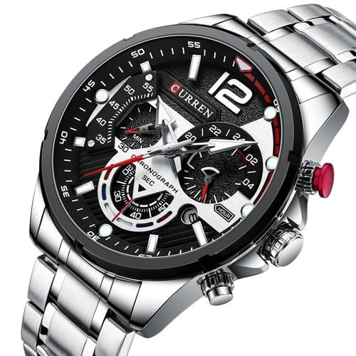 Reloj curren 8395 análogo - plateado 🔥🏷️ - Imagen 2