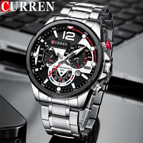 Reloj curren 8395 análogo - plateado 🔥🏷️ - Imagen 3