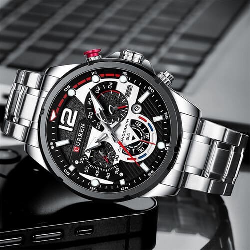 Reloj curren 8395 análogo - plateado 🔥🏷️ - Imagen 4