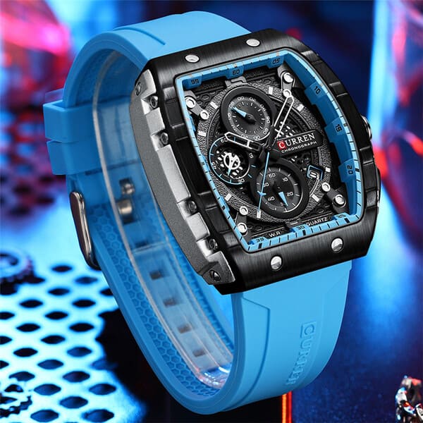Reloj curren 8442 análogo – azul - Imagen 3