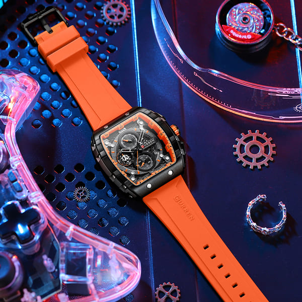 Reloj curren 8442 análogo – naranja - Imagen 4