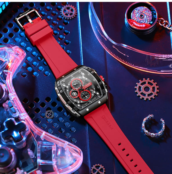 Reloj curren 8442 análogo – rojo - Imagen 4