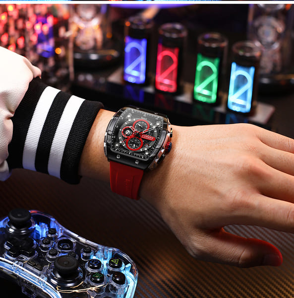 Reloj curren 8442 análogo – rojo - Imagen 5