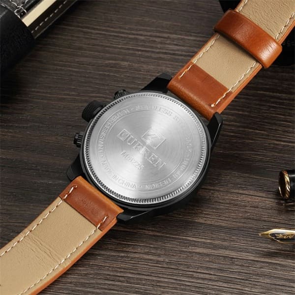 Reloj curren 8225 análogo - café/blanco - Imagen 4