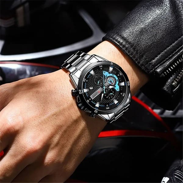 Reloj curren 8402 análogo – plateado - Imagen 5