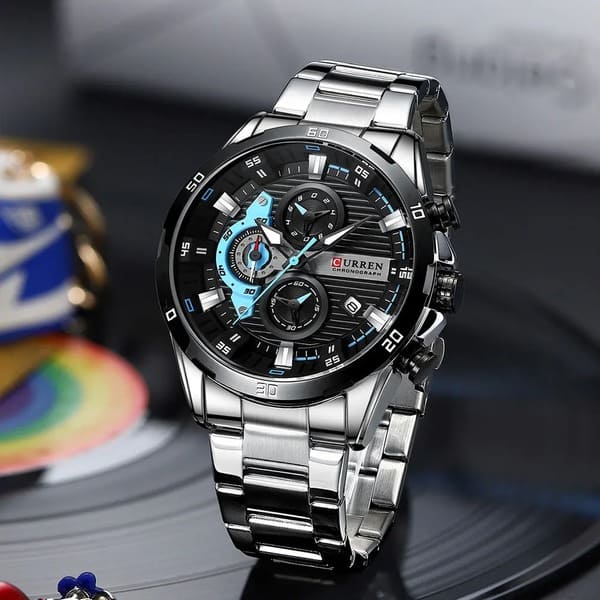 Reloj curren 8402 análogo – plateado - Imagen 4