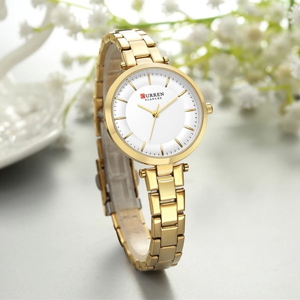 Reloj curren 9054 análogo – dorado - Imagen 3