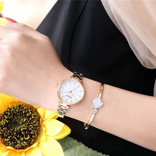 Reloj curren 9054 análogo – rosa - Imagen 4