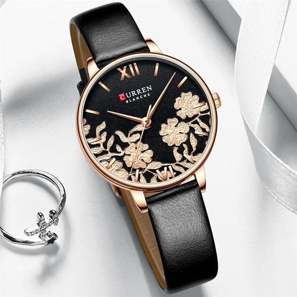 Reloj curren 9065 análogo - negro gold 🔥🏷️ - Imagen 3