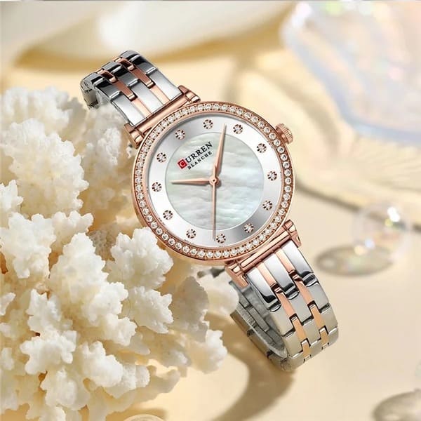 Reloj curren 9087 análogo – plateado rosa - Imagen 3