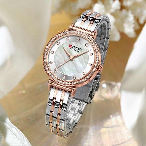 Reloj curren 9087 análogo – plateado rosa - Imagen 4