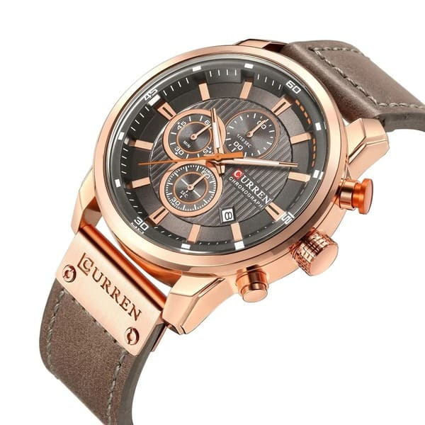 Reloj curren 8291 análogo - café claro - Imagen 2