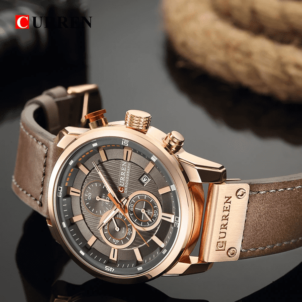 Reloj curren 8291 análogo - café claro - Imagen 4