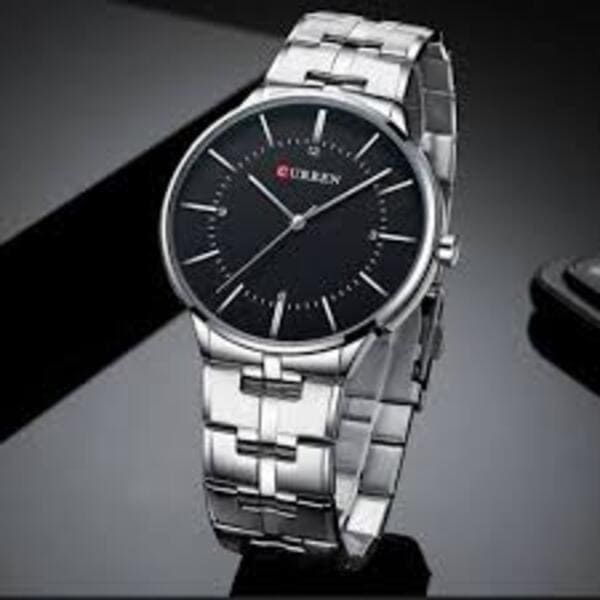 Reloj curren 8321 análogo - plateado negro - Imagen 3
