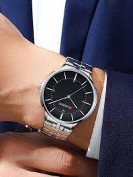 Reloj curren 8321 análogo - plateado negro - Imagen 4