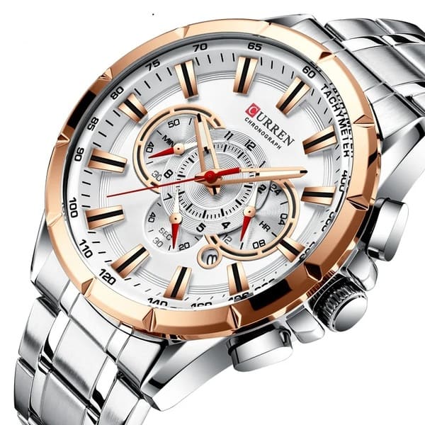 Reloj curren 8363 análogo – plateado dorado - Imagen 2
