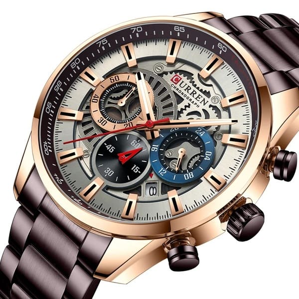 Reloj curren 8391 análogo – café - Imagen 2