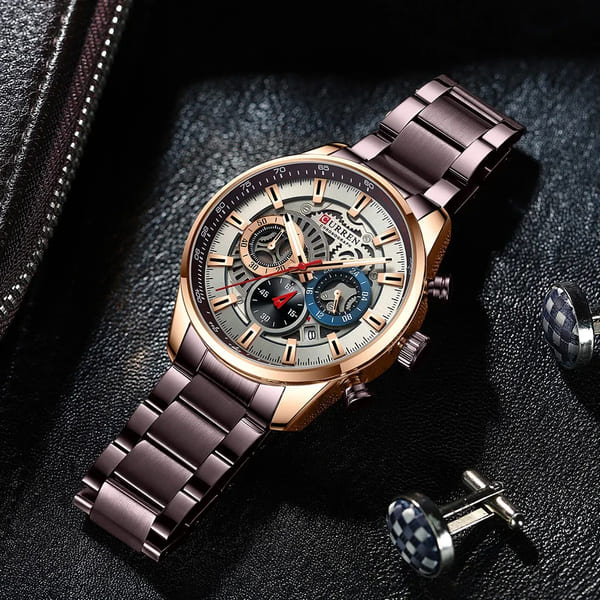 Reloj curren 8391 análogo – café - Imagen 3