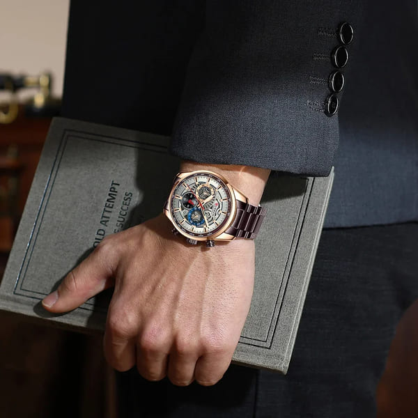Reloj curren 8391 análogo – café - Imagen 4