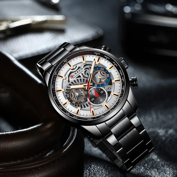 Reloj curren 8391 análogo – negro bronce - Imagen 3