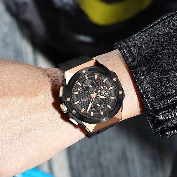 Reloj curren 8462 análogo – negro - Imagen 4