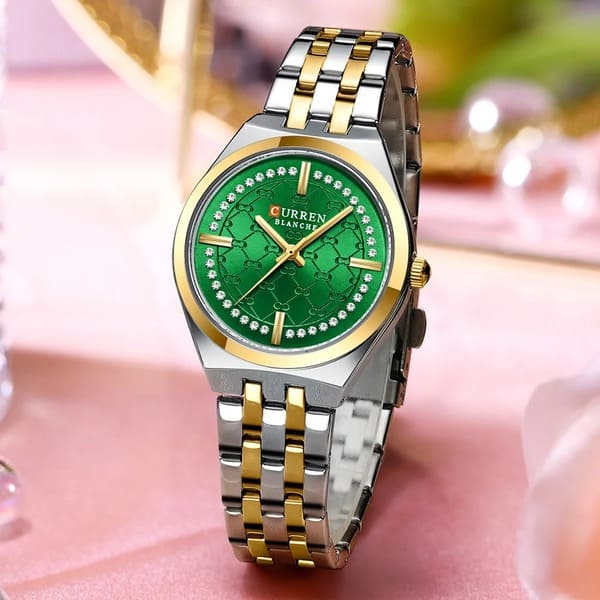 Reloj curren 9096 análogo - plateado verde - Imagen 4