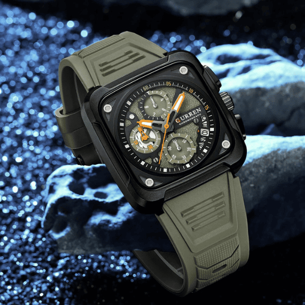 Reloj curren 8461 análogo – verde - Imagen 3