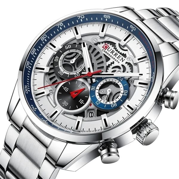 Reloj curren 8391 análogo – plateado - Imagen 2