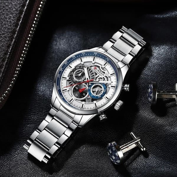 Reloj curren 8391 análogo – plateado - Imagen 3