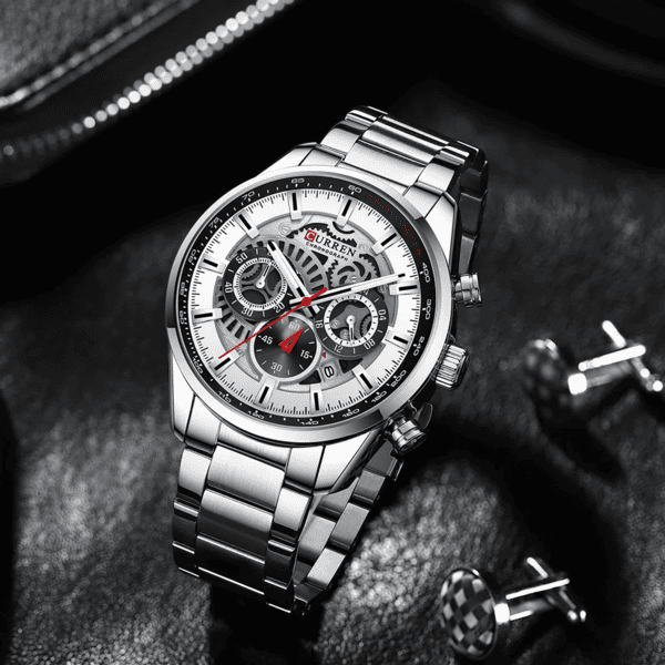 Reloj curren 8391 análogo – plateado - Imagen 4