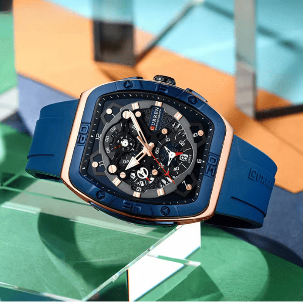 Reloj curren 8443 análogo – Azul marino - Imagen 3