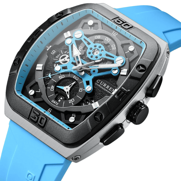 Reloj curren 8443 análogo – azul cielo - Imagen 2