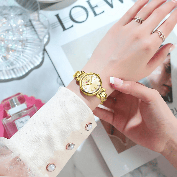Reloj curren 9098 análogo – dorado - Imagen 3
