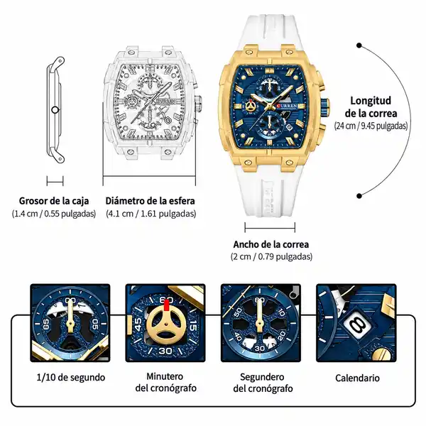 Reloj curren 8488 análogo - Imagen 5